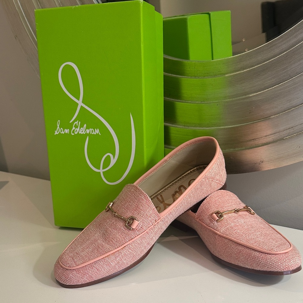 Sam Edelman Lorraine Light Pink metallic Loafers for women